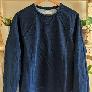 Everlane indigo sweatshirt